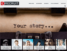 Tablet Screenshot of e-recruit.de